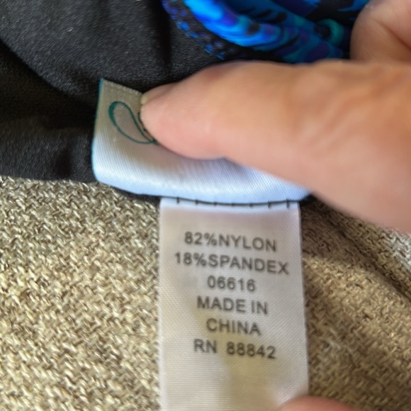 BEACH BELLE WOMENS BLUE NEW WITH TAGS SWIMWEAR TOP SIZE 16 - Picture 7 of 12